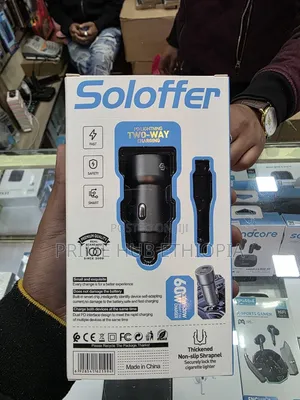 Soloffer C250 Smart Car Charger Two-Way 60W Fast Charging
