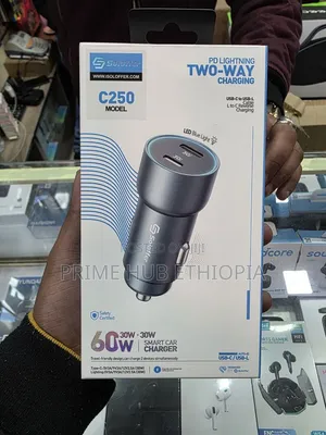 Soloffer C250 Smart Car Charger Two-Way 60W Fast Charging