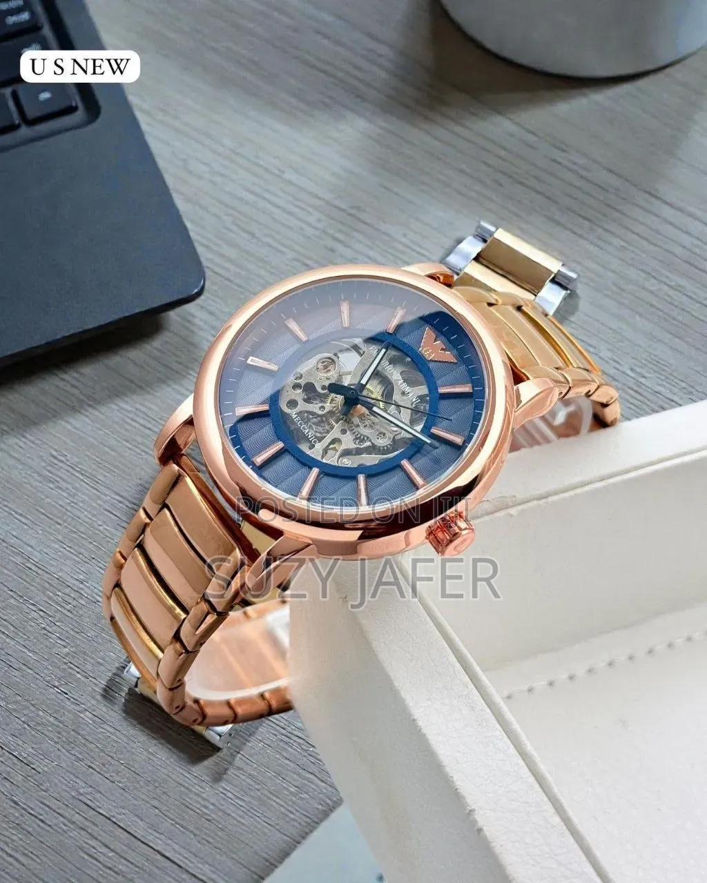 Emporio Armani Meccanico AR60045 Gold Men Watch