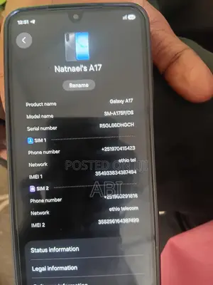 Samsung Galaxy A17 128 GB Black