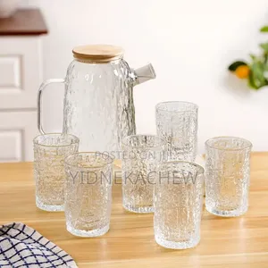 የውሃ ጆግ( 1800ml )+6 ብርጭቆ(280-300ml)