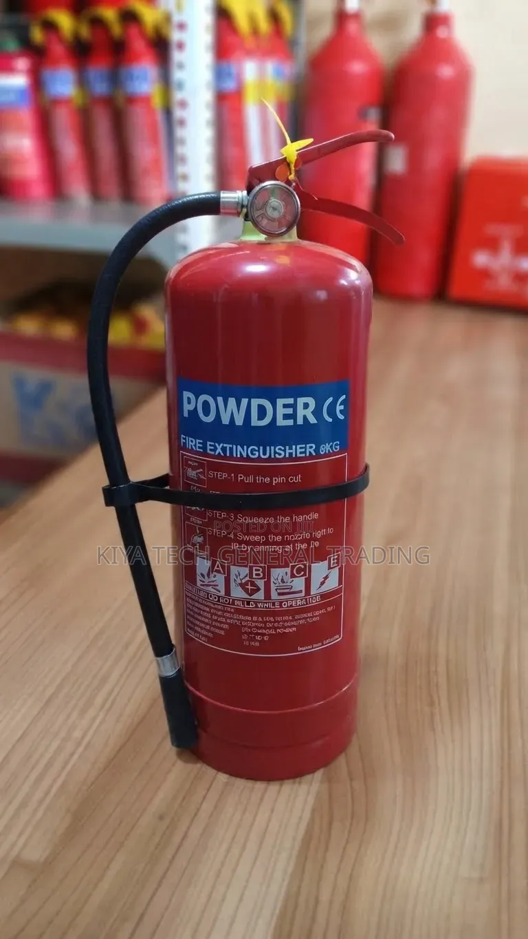 6Kg ABC Powder Fire Extinguisher 6kg ፓውደር እሳት ማጥፊያ 蛤与