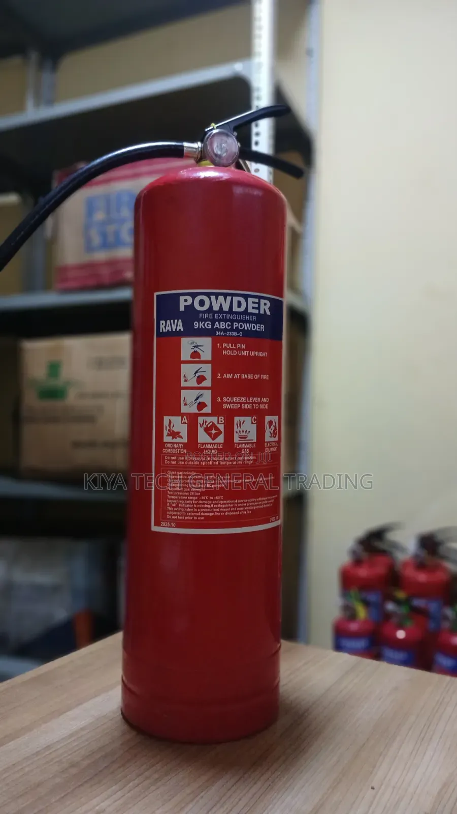 9Kg ABC Powder Fire Extinguisher 9kg ፓውደር የሳት ማጥፊያ