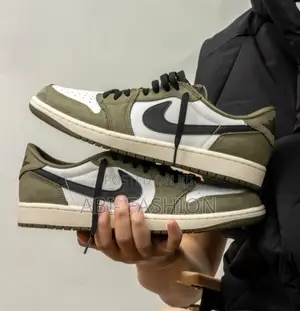 Nike Air Jordan 1 OG "Medium Olive" Low Retro Unisex Sneakers