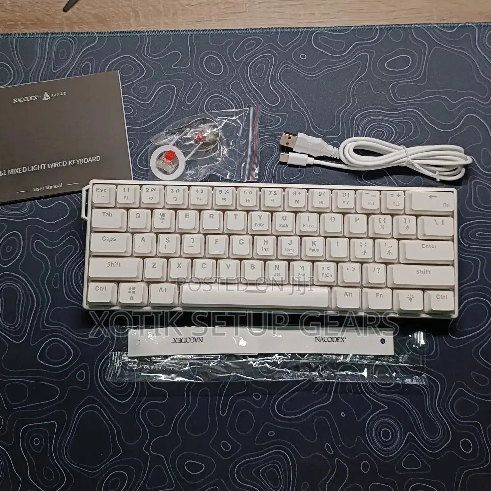 Nacodex X Ajazz NK61 Mechanical Keyboard - 60% Gaming Keyboard
