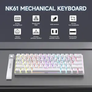Nacodex X Ajazz NK61 Mechanical Keyboard - 60% Gaming Keyboard