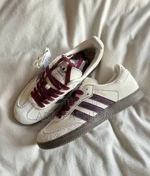 Adidas Samba OG – Wonder White & Maroon | Original Style