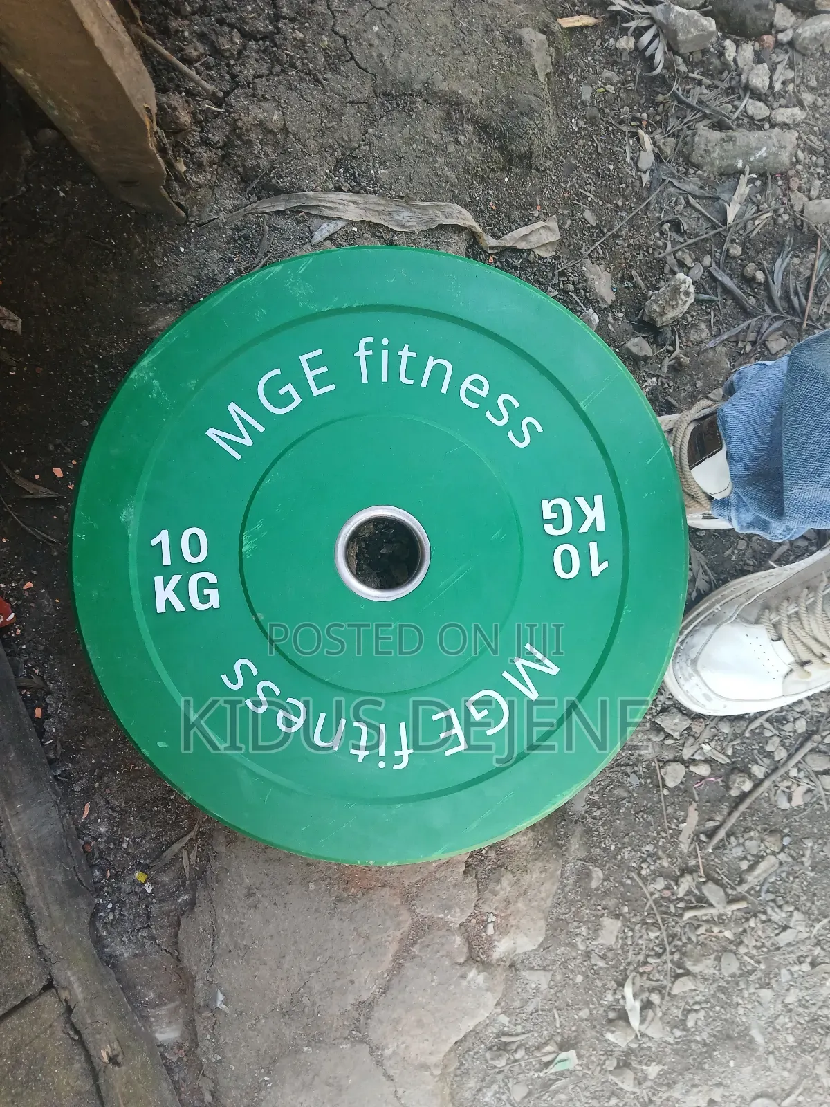 MGE Fitness 10KG Bumper Plate / የጂም ክብደት ዲስክ (10 ኪ.ግ)