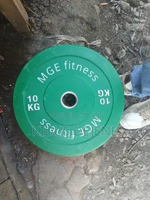 MGE Fitness 10KG Bumper Plate / የጂም ክብደት ዲስክ (10 ኪ.ግ)