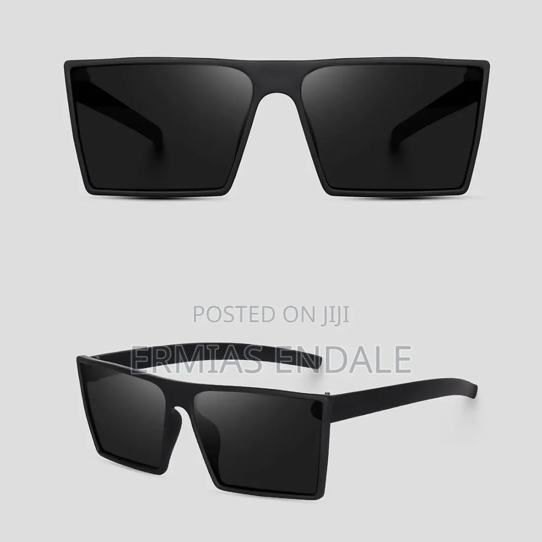 Trendy Flat-Top Oversized Square Sunglasses (Unisex)