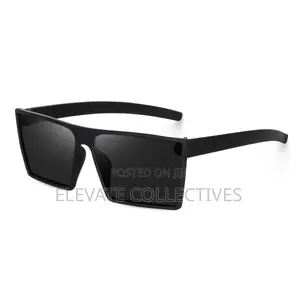 Trendy Flat-Top Oversized Square Sunglasses (Unisex)