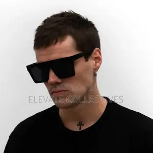 Trendy Flat-Top Oversized Square Sunglasses (Unisex)