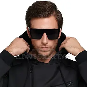 Trendy Flat-Top Oversized Square Sunglasses (Unisex)