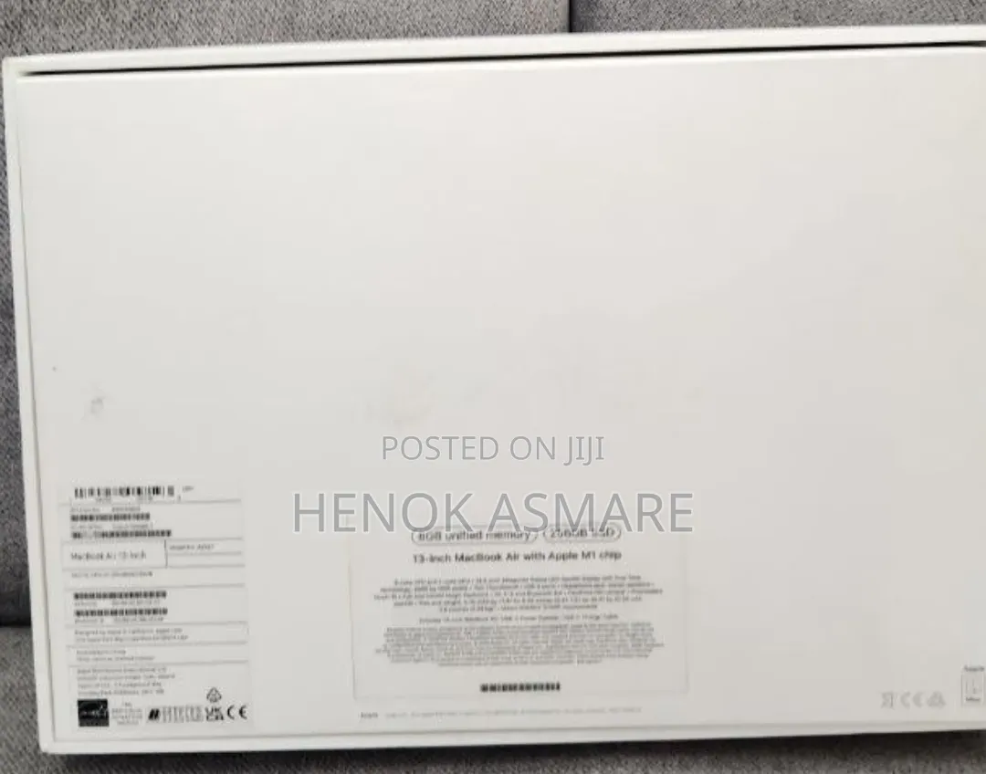New Laptop Apple MacBook Air 2020 M1 8GB Apple M1 SSD 256GB