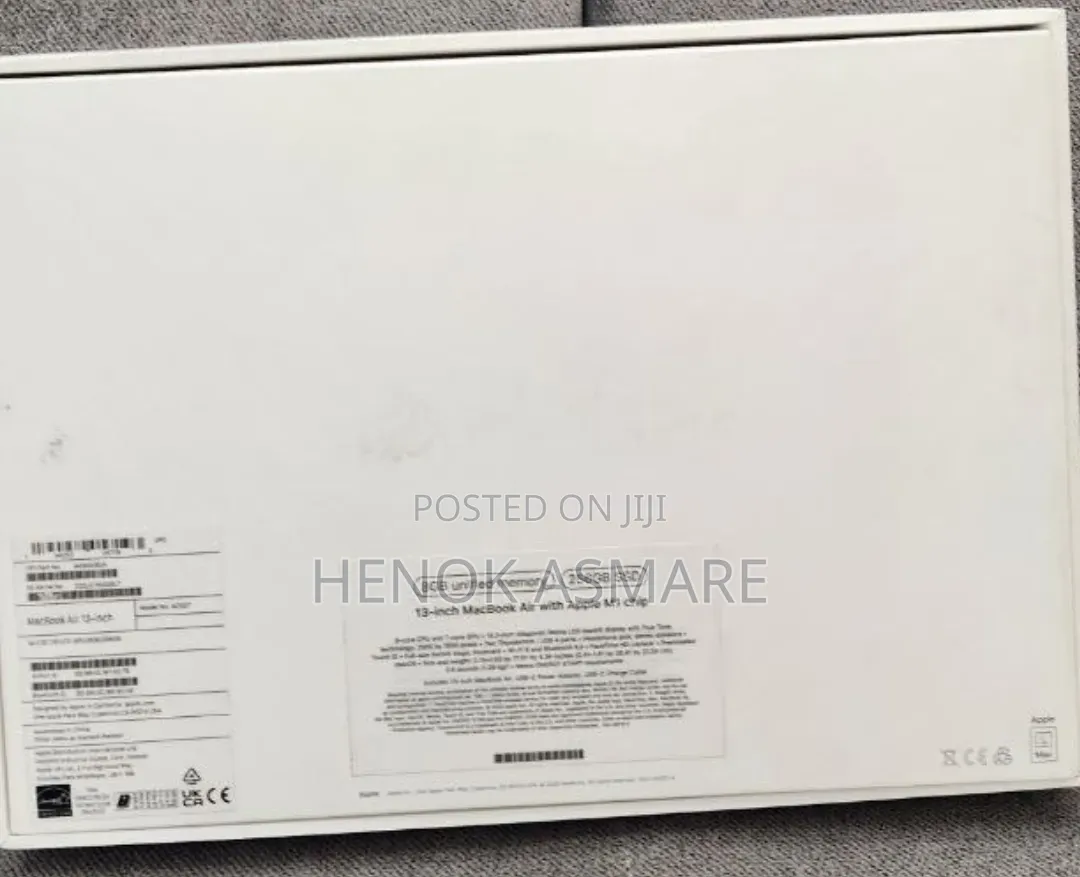 New Laptop Apple MacBook Air 2020 M1 8GB Apple M1 SSD 256GB