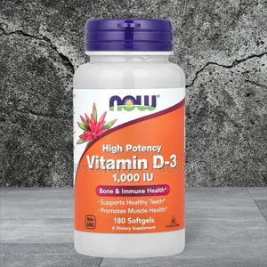 Vitamin D-3, High Potency, 1,000 IU, 180 Softgels