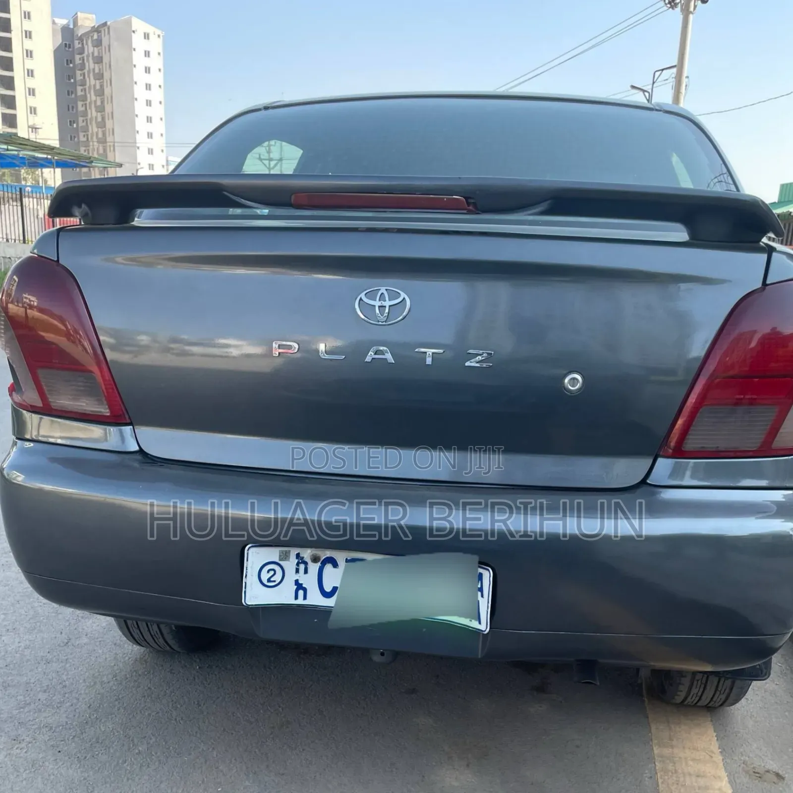 Toyota Platz 2001 Matt Black