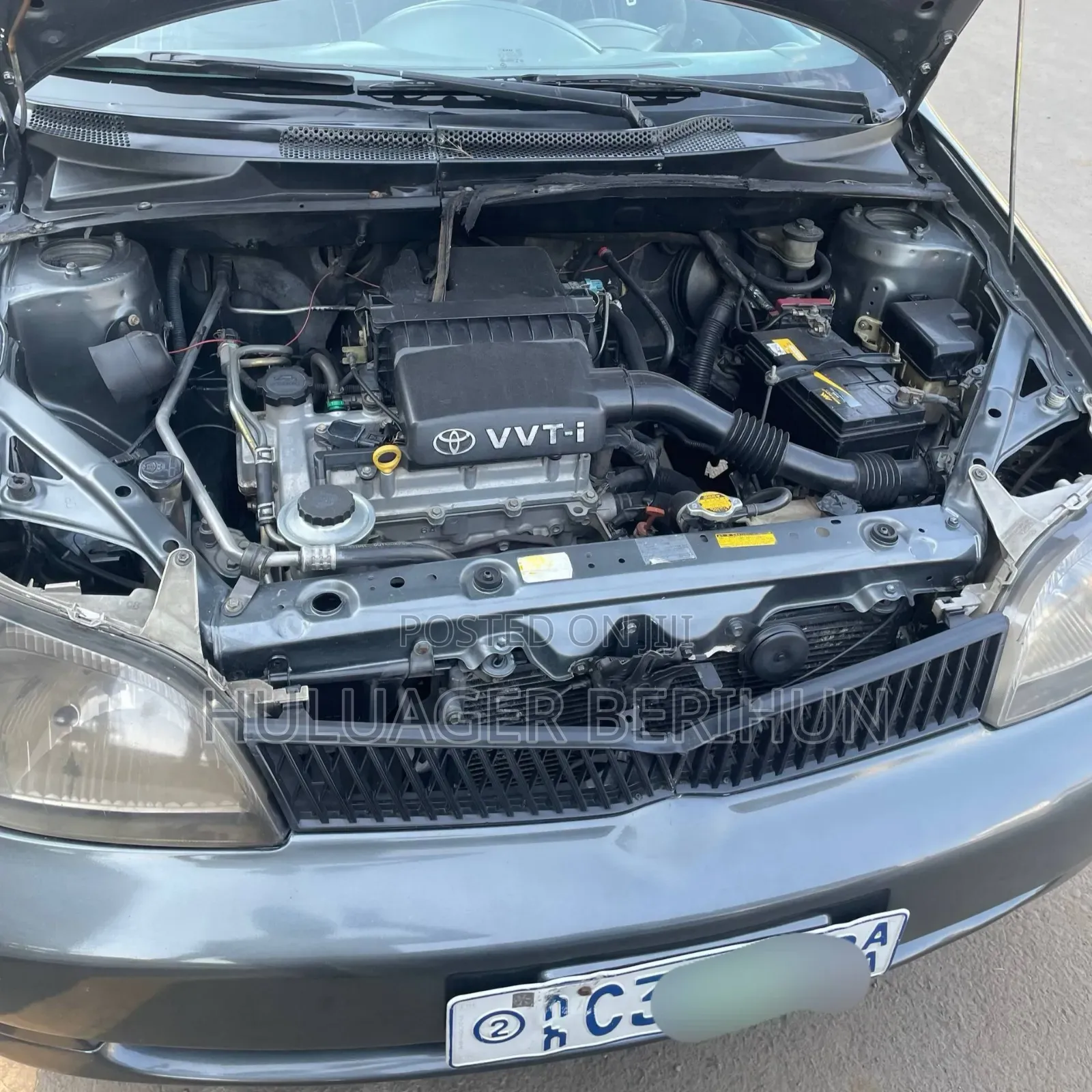 Toyota Platz 2001 Matt Black