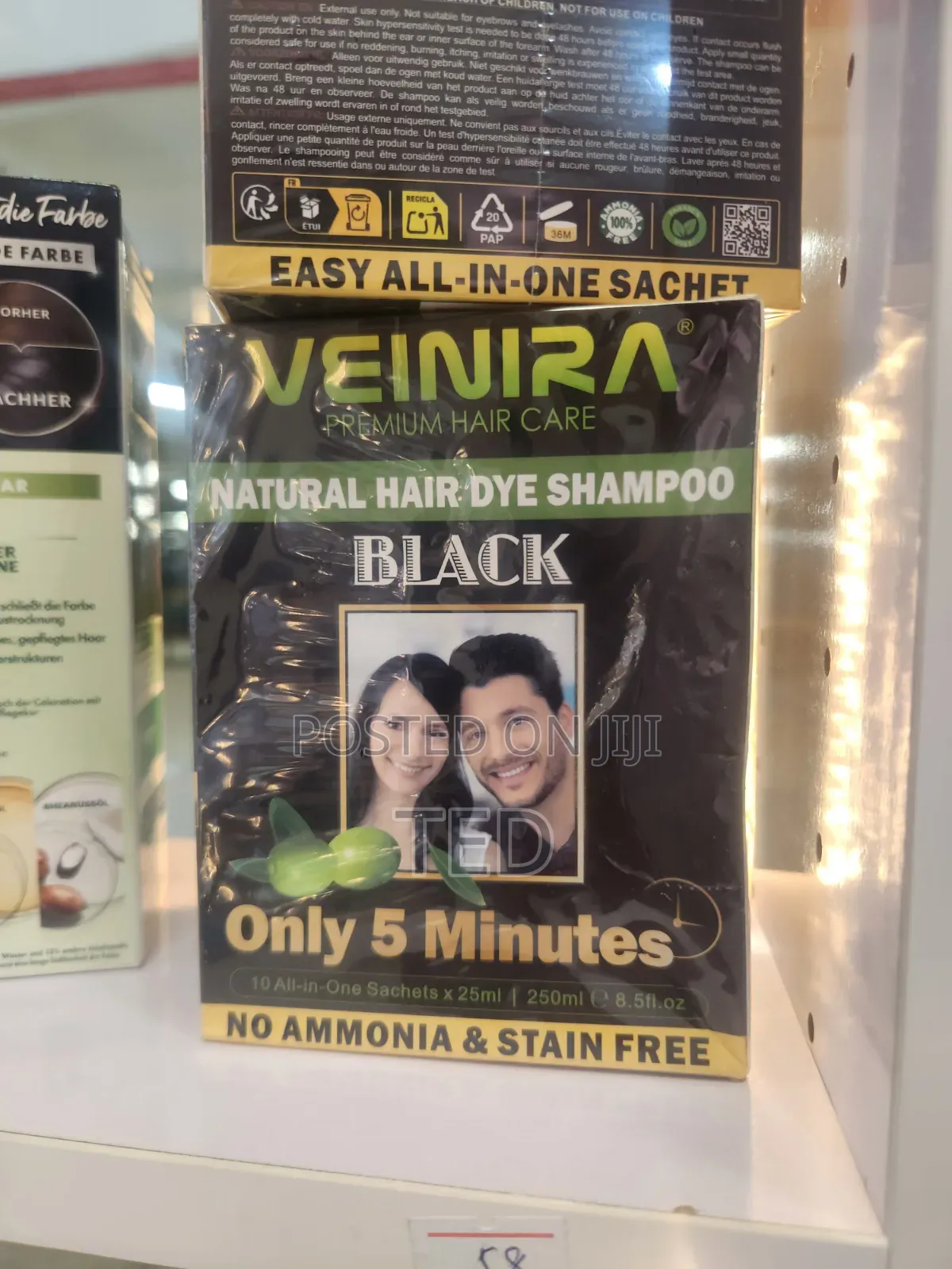Veinera Premium Black Hair Colour Shampoo