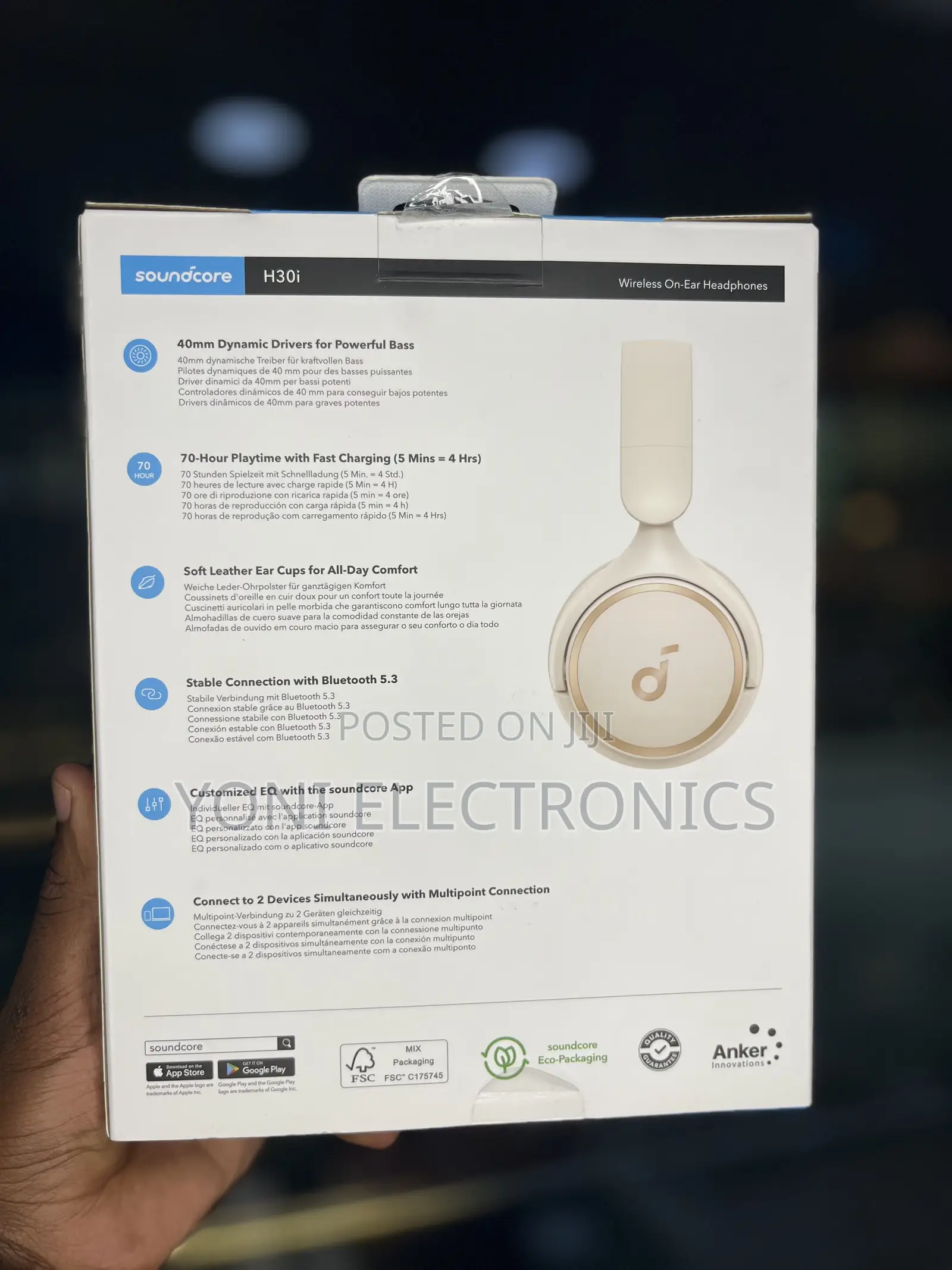Soundcore H30i Wireless on-Ear Headphones by Anker