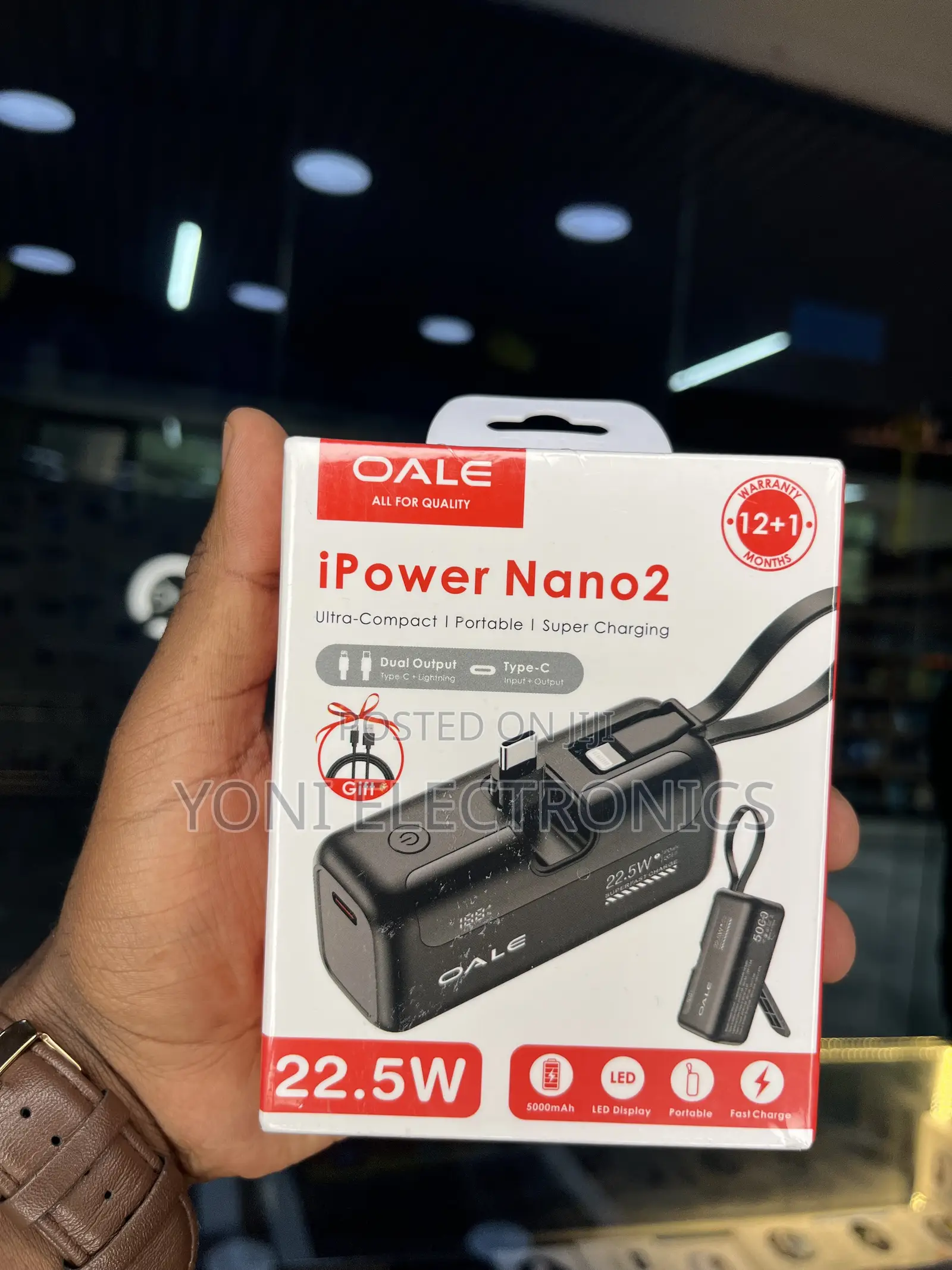 OALE iPower Nano2 Ultra-Compact Portable Power Bank (22.5W)