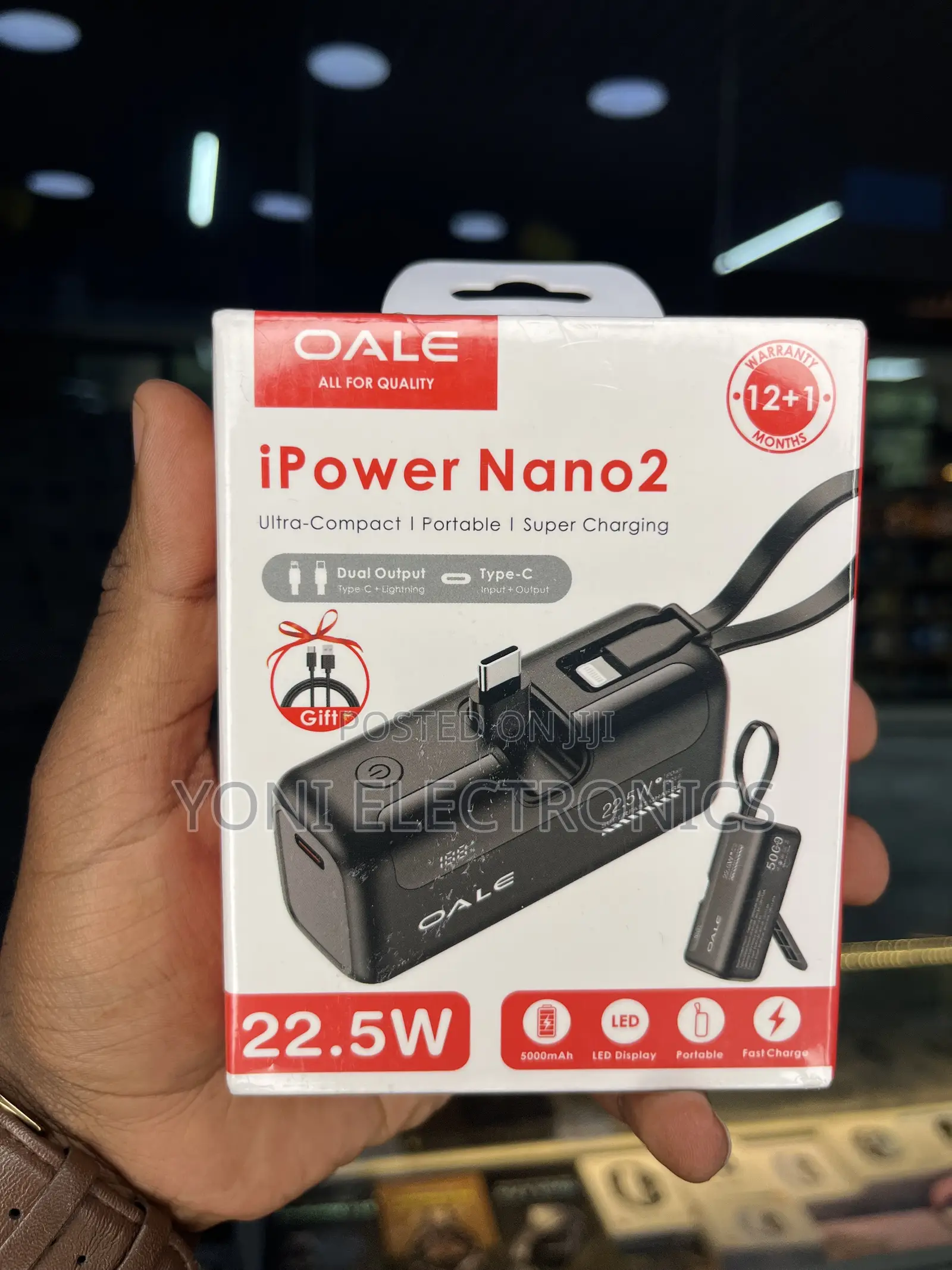 OALE iPower Nano2 Ultra-Compact Portable Power Bank (22.5W)