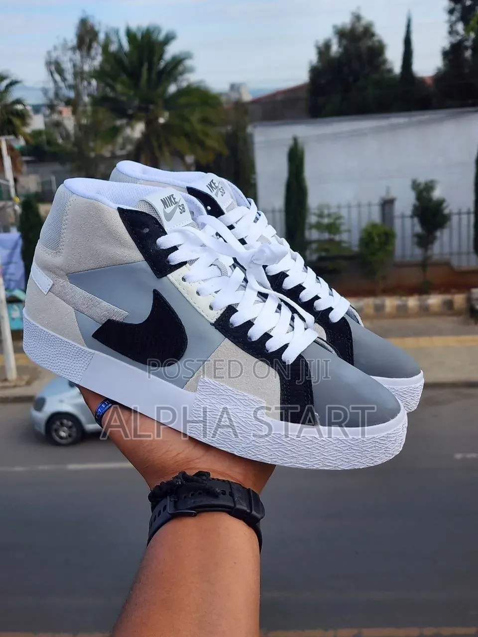 Nike Sb Blazer Gray and Black High Master Quality Sho Made in Vietnam