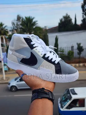 Nike Sb Blazer Gray and Black High Master Quality Sho Made in Vietnam