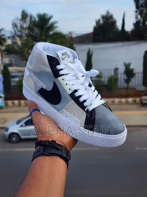 Nike Sb Blazer Gray and Black High Master Quality Sho Made in Vietnam