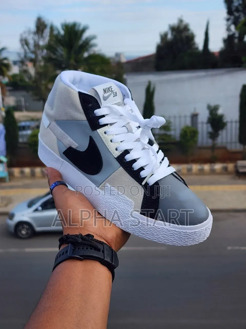 Nike Sb Blazer Gray and Black High Master Quality Sho Made in Vietnam