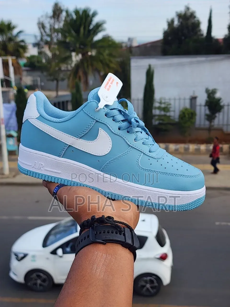 Nike Air Force Blue White High Master Quality Shoes Made in Vietnam