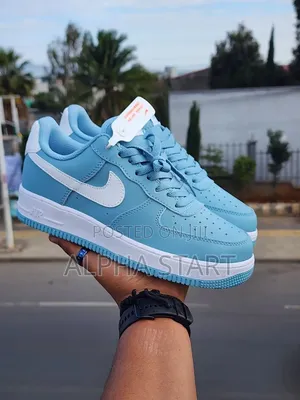 Nike Air Force Blue White High Master Quality Shoes Made in Vietnam