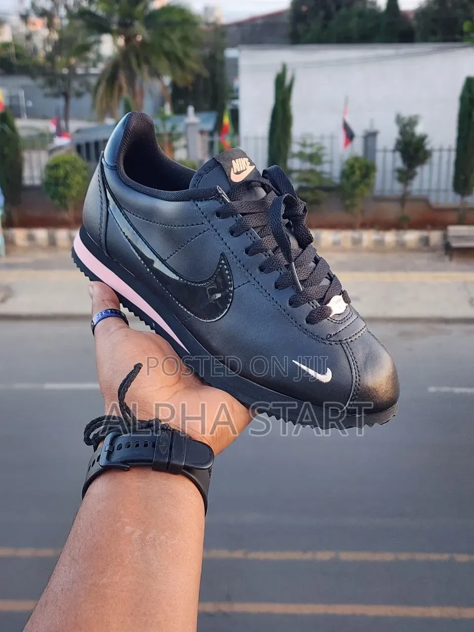 Nike Cortez Full Black Color High Master Quality Made in Vietnam