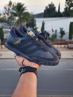 Adidas Beckenbaur Full Black High Master Quality Shoes Made in Vietnam