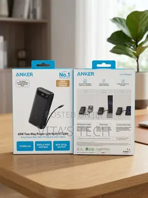 Anker 20,000mAh 65W Fast Charge Power Bank (Sealed/Original)