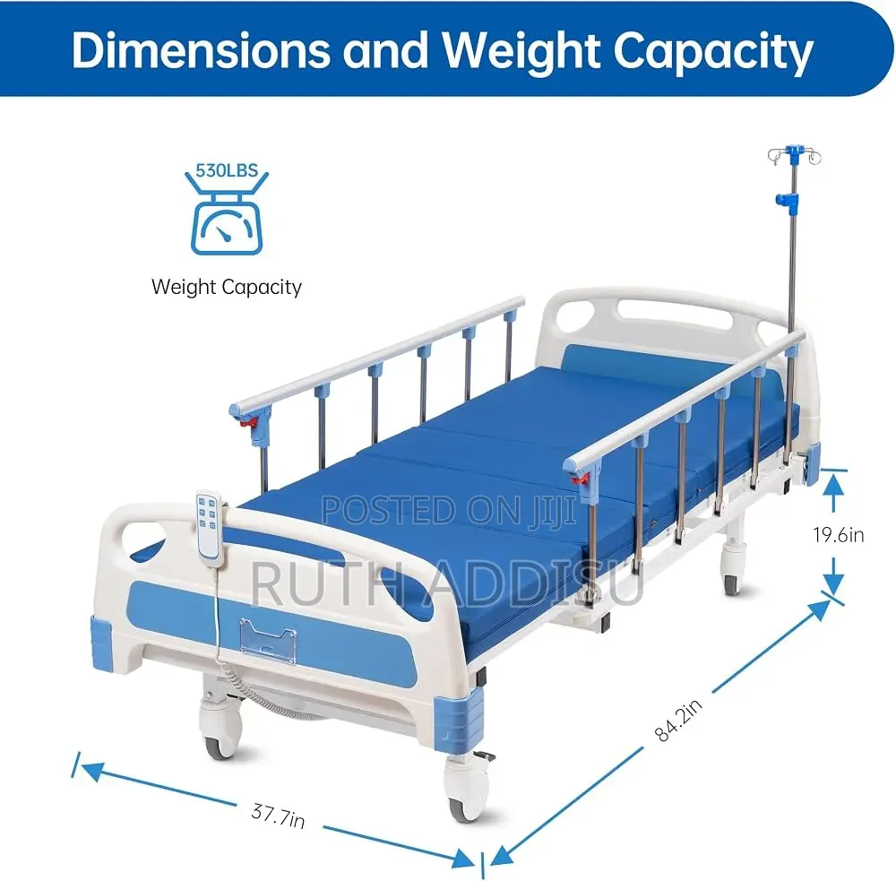 Two Functional Hospital Bed軟化2 Fowler Hospital Bed軟弱hospital Bed New