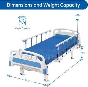 Two Functional Hospital Bed軟化2 Fowler Hospital Bed軟弱hospital Bed New