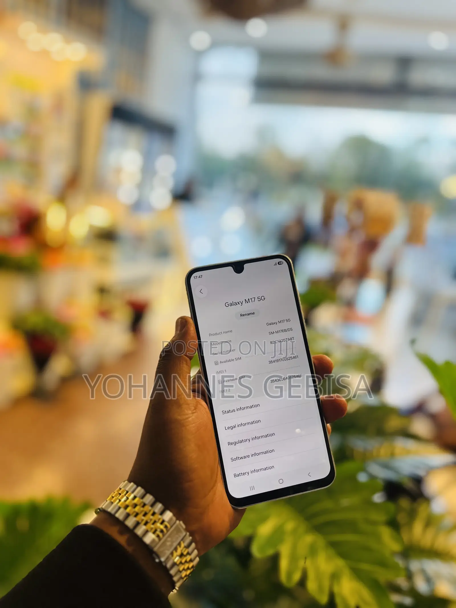 New Samsung Galaxy M17 5G 128 GB White