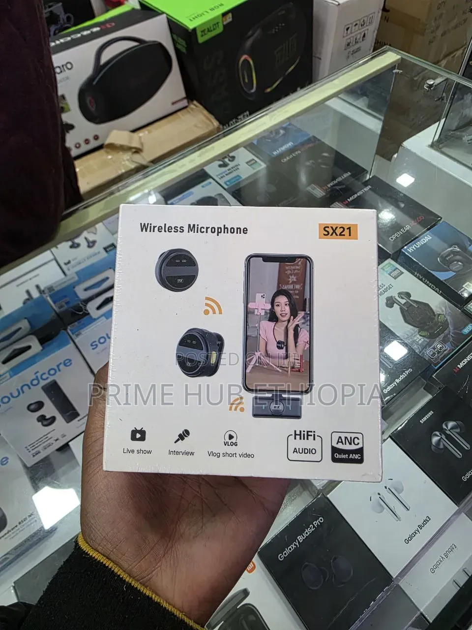 SX21 Wireless Microphone Features Quiet ANC to Reduce Background Noise