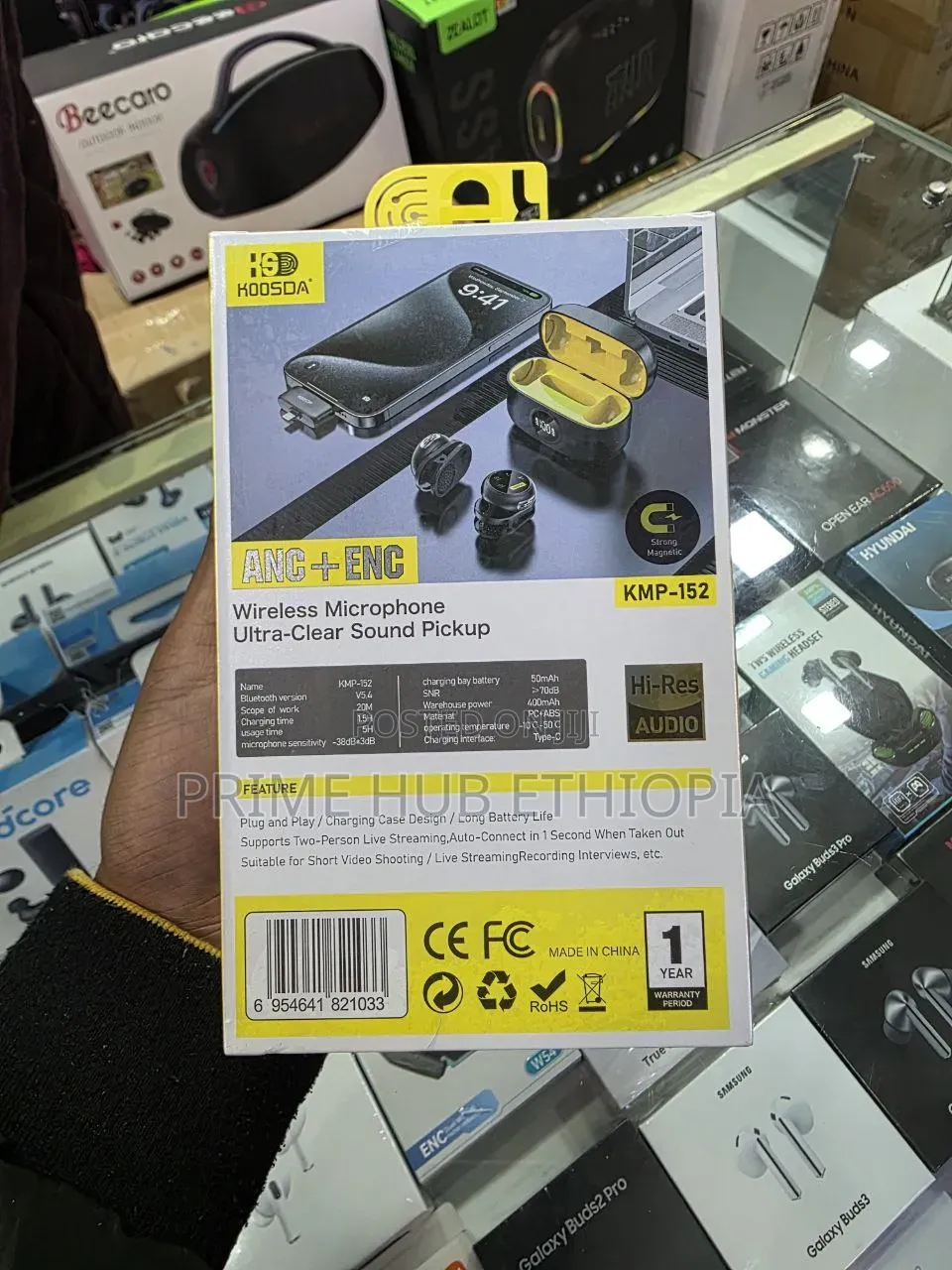 KOOSDA KMP-152 Wireless Microphone ANC+ENC Noise Cancellation