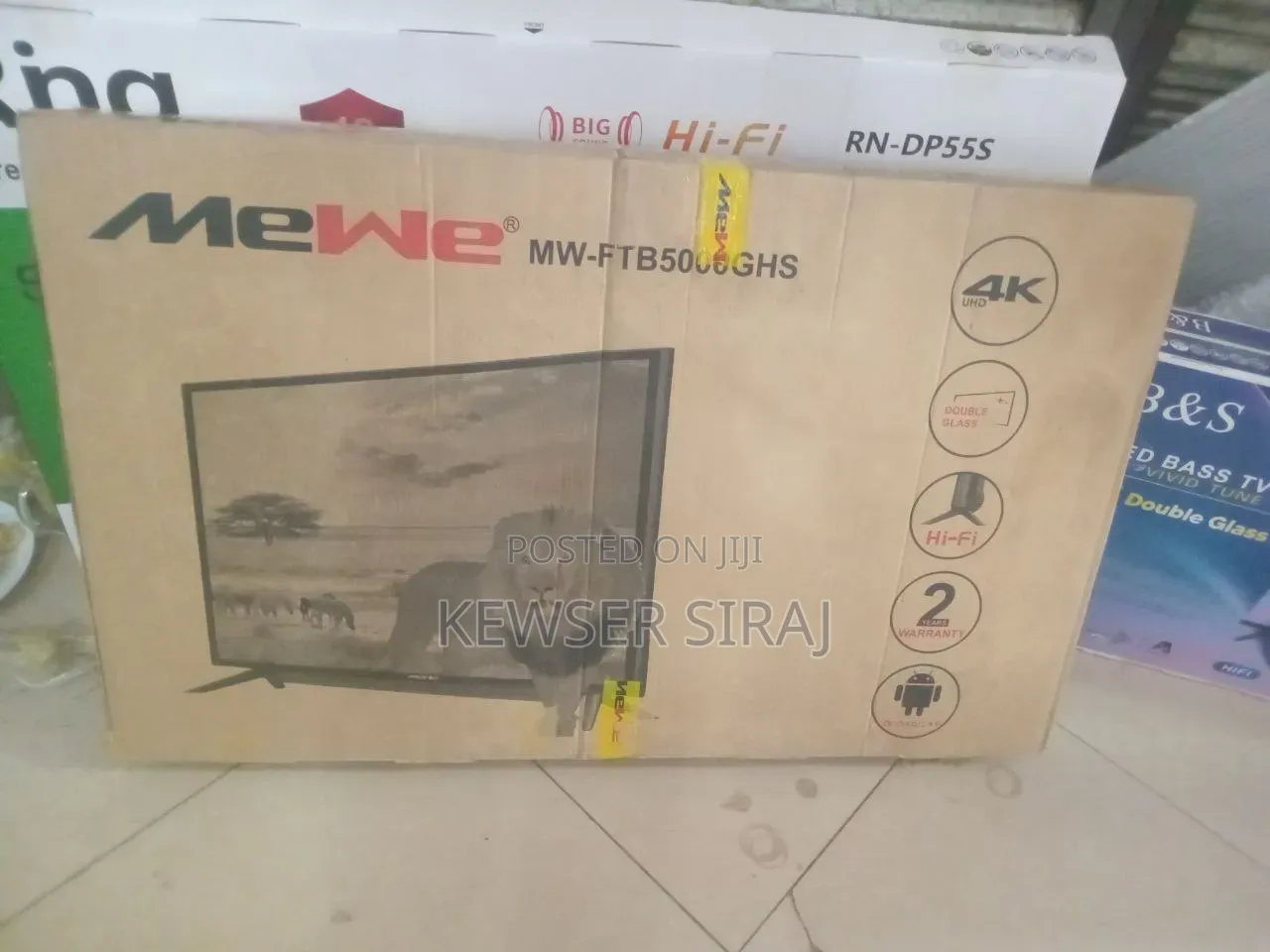 Mewe TV 43inchi 4k Smart Android TV
