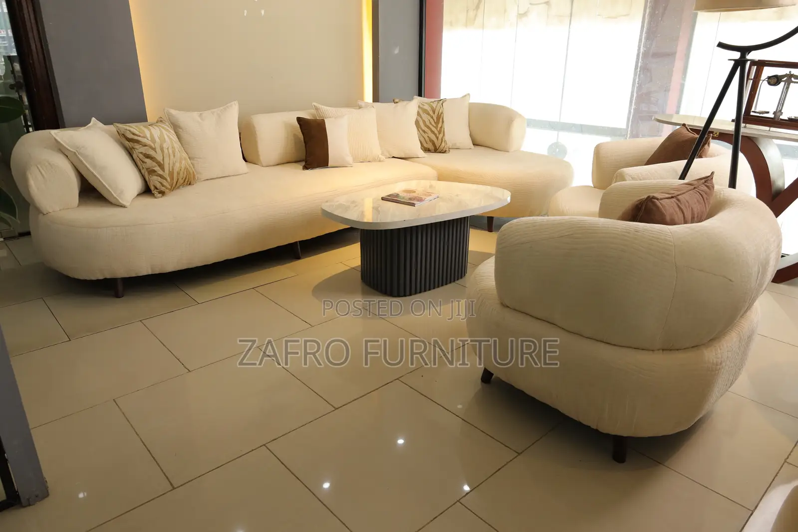 ድንቡሽ/ Denbush L- Shape Sofa