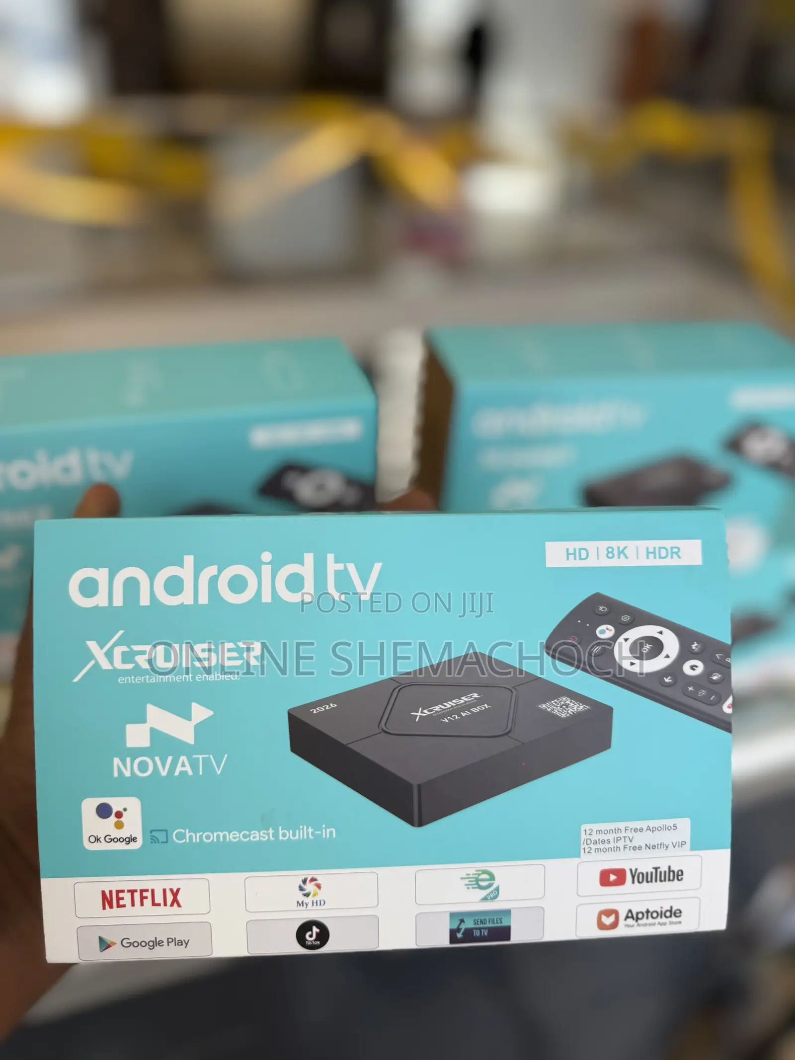 Xcrusier V12 Android TV Box 2026 8K Ultra HD