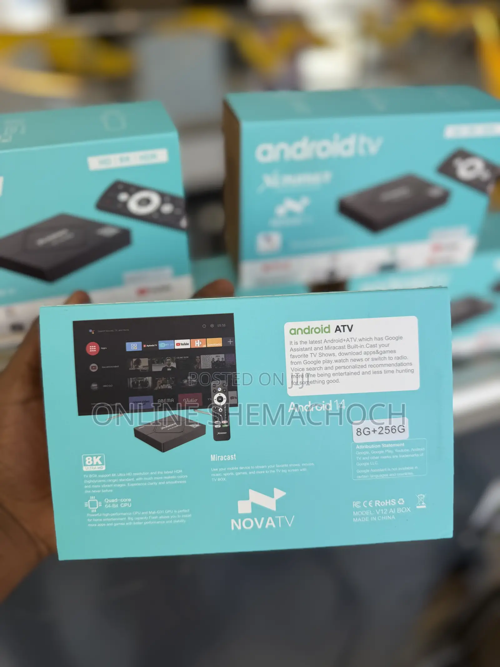 Xcrusier V12 Android TV Box 2026 8K Ultra HD