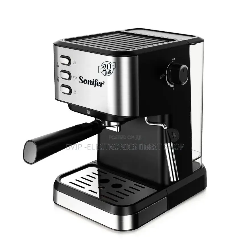 Sonifer Espresso Coffee Maker – 20 Bar Pressure, 1.5L, 1050W