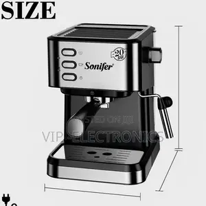 Sonifer Espresso Coffee Maker – 20 Bar Pressure, 1.5L, 1050W