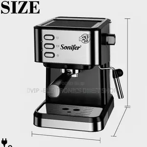 Sonifer Espresso Coffee Maker – 20 Bar Pressure, 1.5L, 1050W