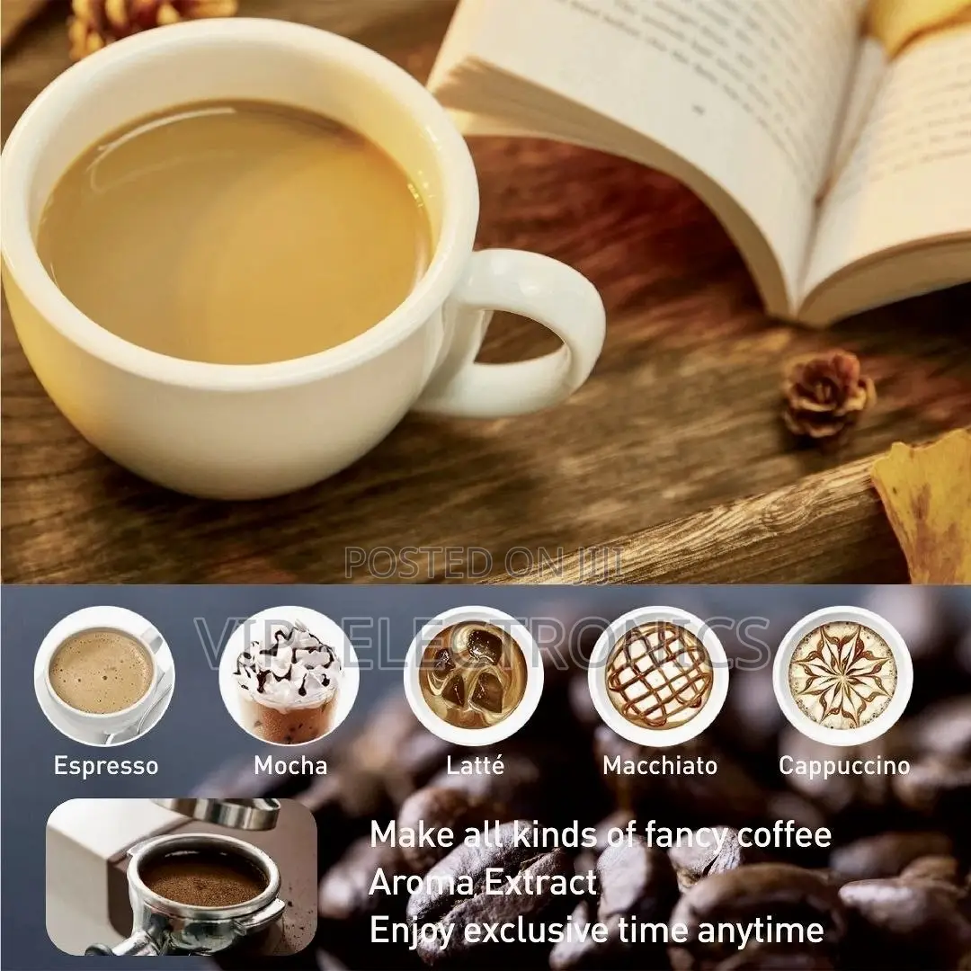 Sonifer Espresso Coffee Maker – 20 Bar Pressure, 1.5L, 1050W
