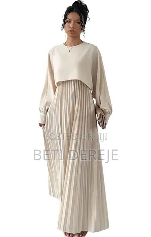 Pleated Maxi Dress