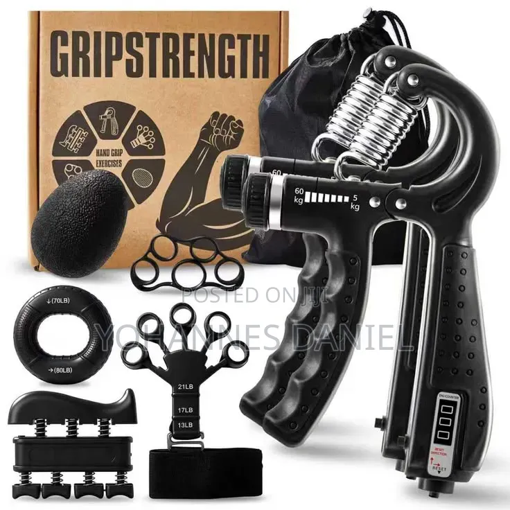 Hand Grip Strengthener Set – Grip Trainer for Gym & Home